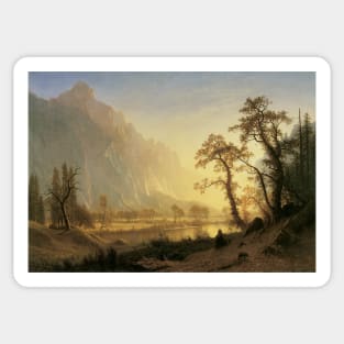 Sunrise, Yosemite Valley by Albert Bierstadt Sticker